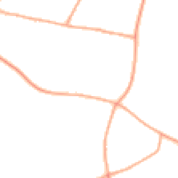 Daytime road noise heatmap for HP3 0PX