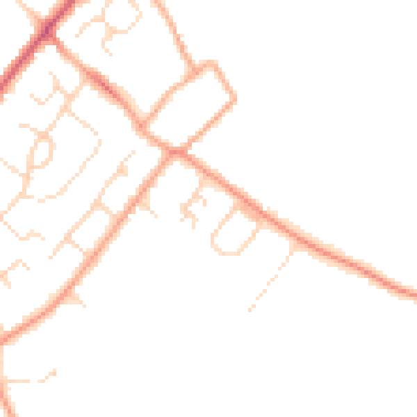 Daytime road noise heatmap for HP3 0TB