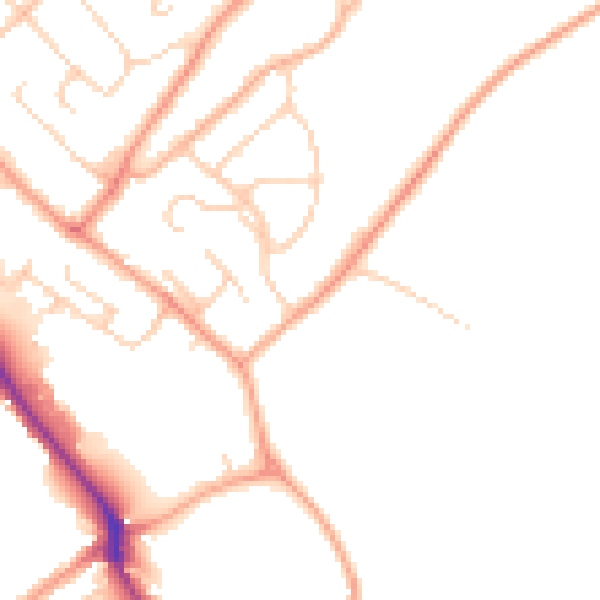Daytime road noise heatmap for HP3 8AX