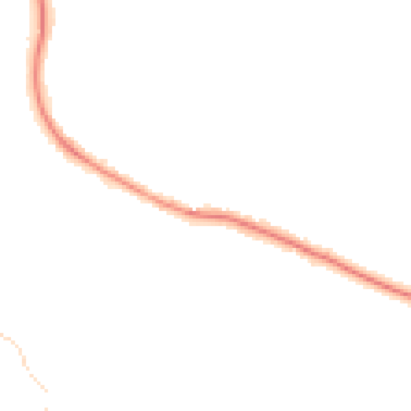 Night-time road noise heatmap for HP3 8LP