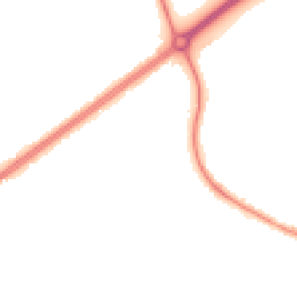 Night-time road noise heatmap for HP3 8NZ