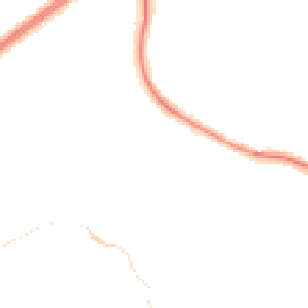 Night-time road noise heatmap for HP3 8RH