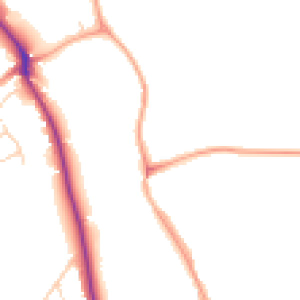 Daytime road noise heatmap for HP3 8RX