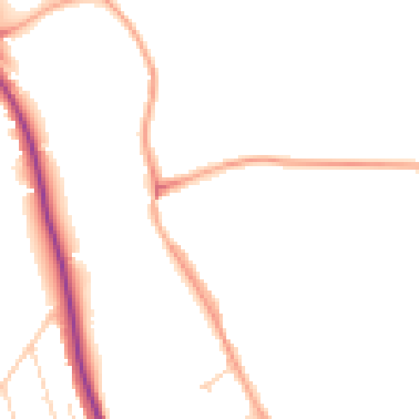 Daytime road noise heatmap for HP3 8RZ