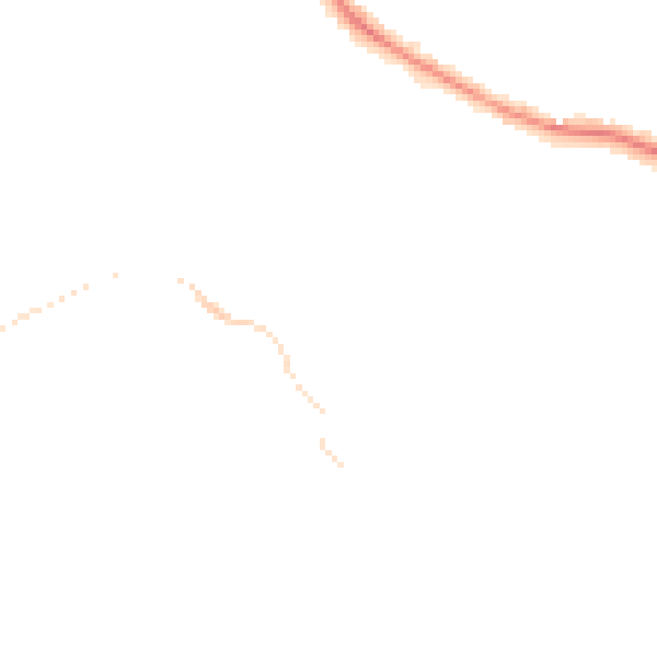 Night-time road noise heatmap for HP3 8TZ