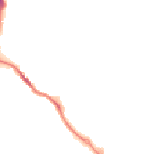 Night-time road noise heatmap for HP3 9AD