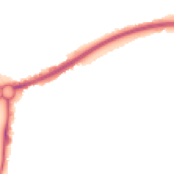 Night-time road noise heatmap for HP3 9EZ