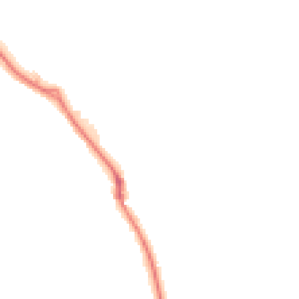 Night-time road noise heatmap for HP3 9GH