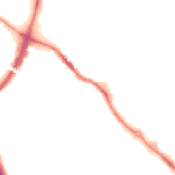 Night-time road noise heatmap for HP3 9TH