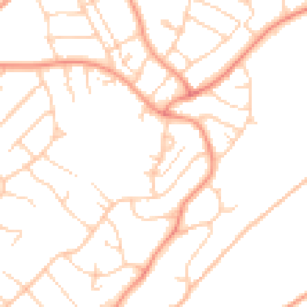 Daytime road noise heatmap for HP3 9UP