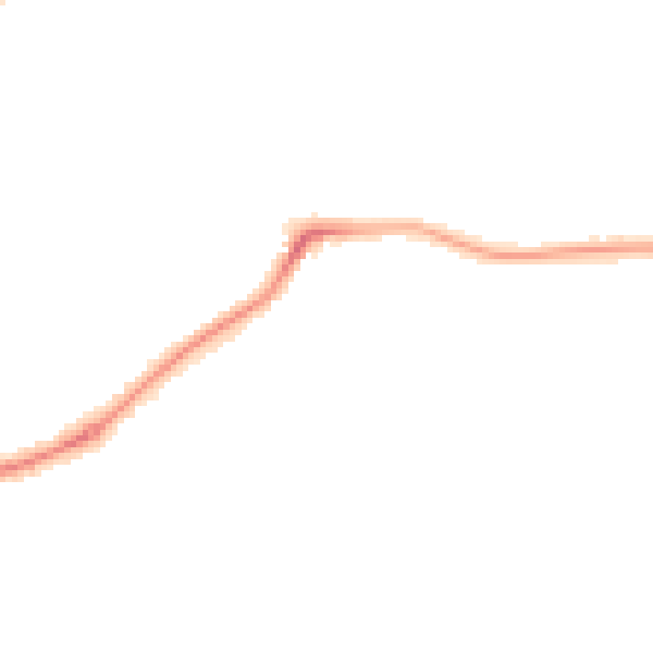 Night-time road noise heatmap for HR1 1SD