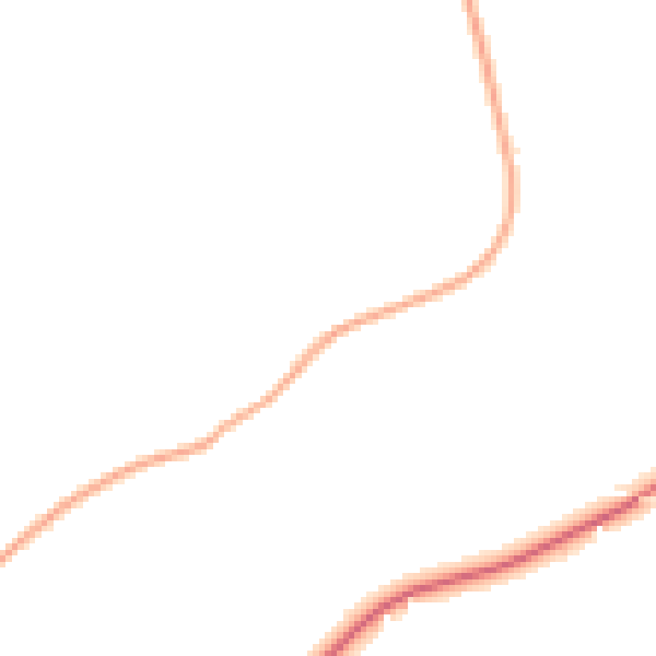 Night-time road noise heatmap for HR1 3NH