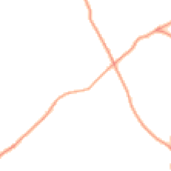 Daytime road noise heatmap for HR1 4SG