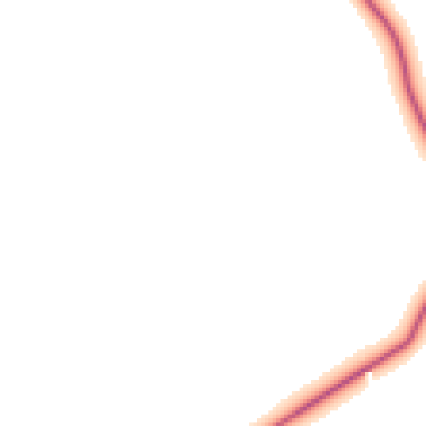Daytime road noise heatmap for HR2 0AN