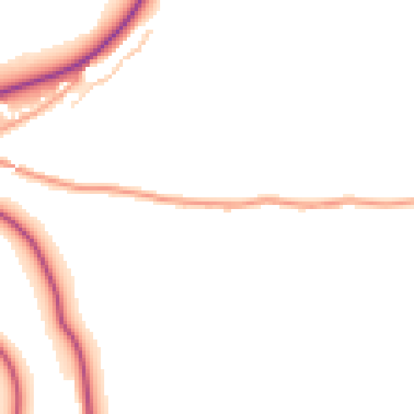 Daytime road noise heatmap for HR2 0BJ