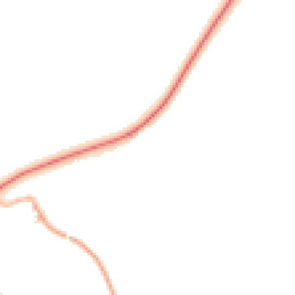 Night-time road noise heatmap for HR2 0BQ