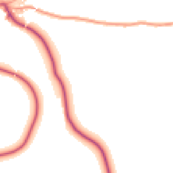 Daytime road noise heatmap for HR2 0BX