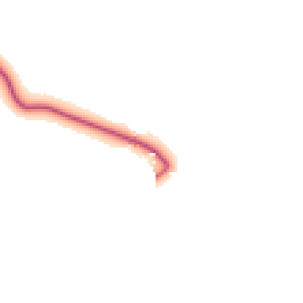 Daytime road noise heatmap for HR2 0BY