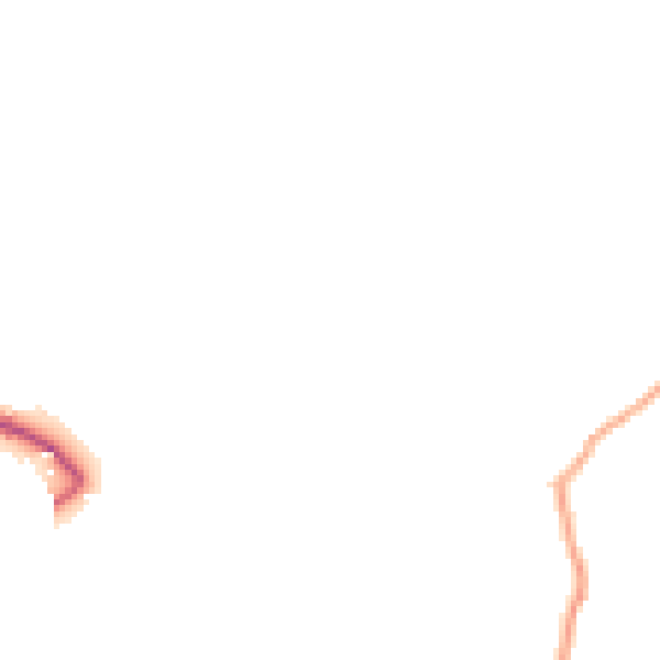 Daytime road noise heatmap for HR2 0BZ