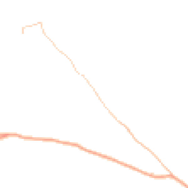 Daytime road noise heatmap for HR2 0DG