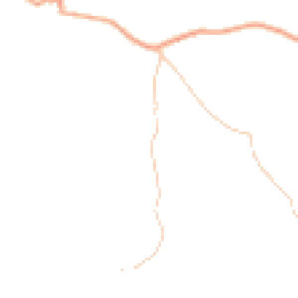 Daytime road noise heatmap for HR2 0DN