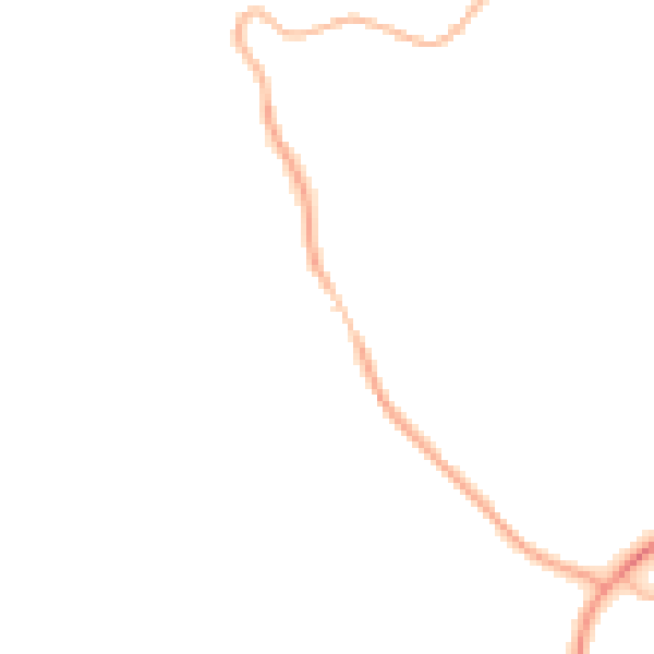 Night-time road noise heatmap for HR2 0DQ
