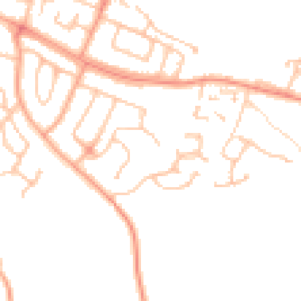 Daytime road noise heatmap for HR2 6GA