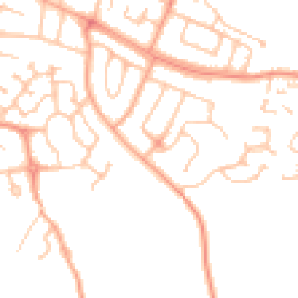 Daytime road noise heatmap for HR2 6HP
