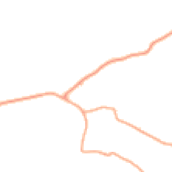 Daytime road noise heatmap for HR2 6LZ