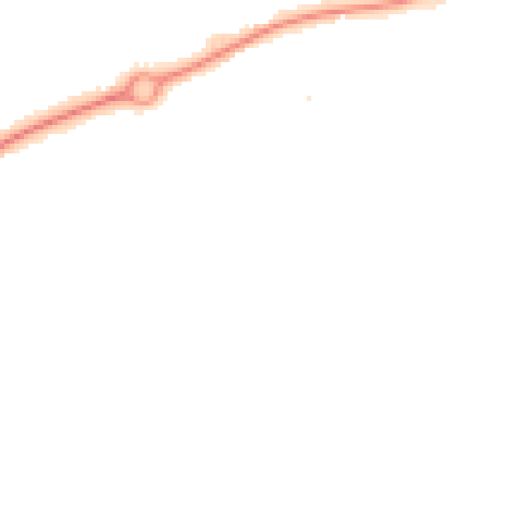 Night-time road noise heatmap for HR2 7BN