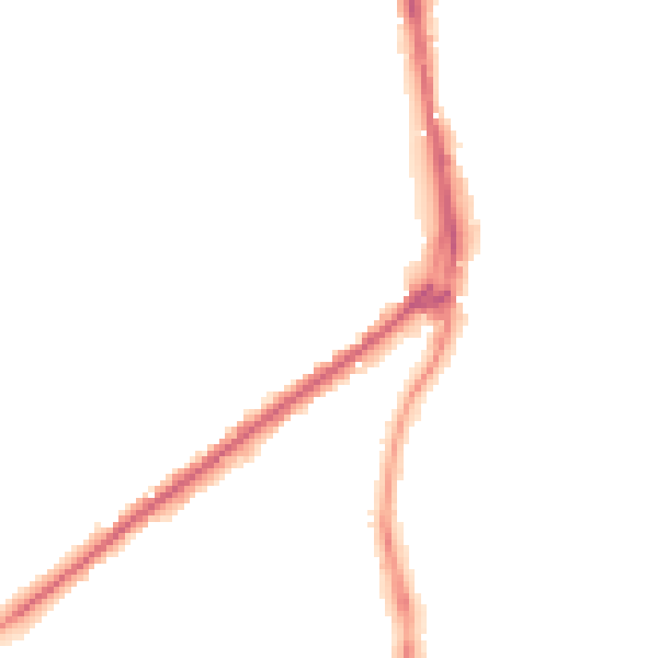Night-time road noise heatmap for HR2 7LR
