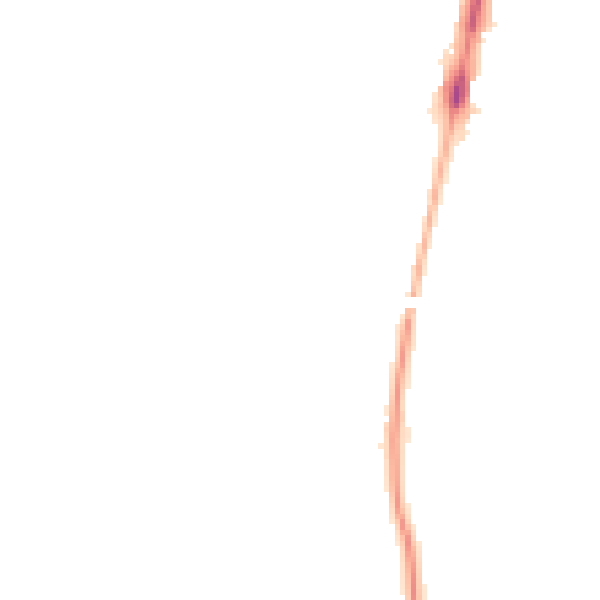 Night-time road noise heatmap for HR2 7QA
