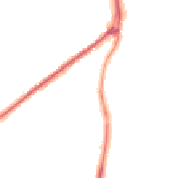 Night-time road noise heatmap for HR2 7RN