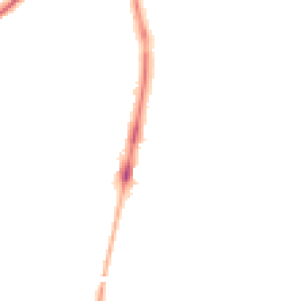 Night-time road noise heatmap for HR2 7RX