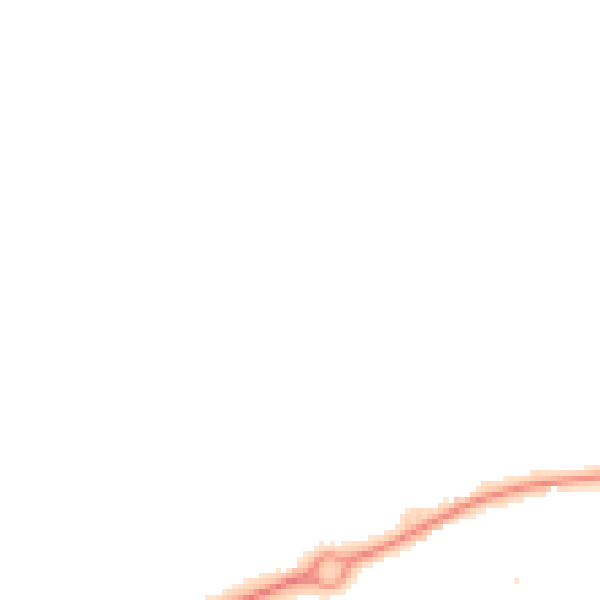 Night-time road noise heatmap for HR2 7SJ