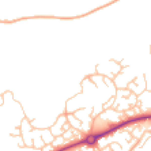 Daytime road noise heatmap for HR2 7SL