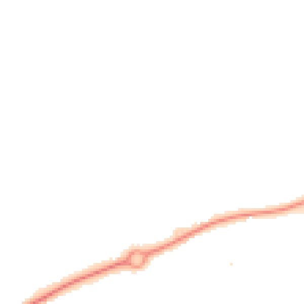Night-time road noise heatmap for HR2 7SS