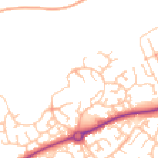 Daytime road noise heatmap for HR2 7ST
