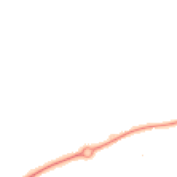 Night-time road noise heatmap for HR2 7ST