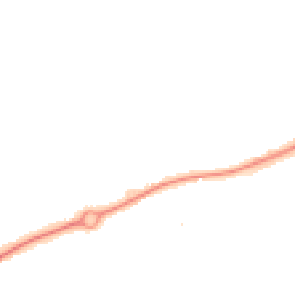 Night-time road noise heatmap for HR2 7XD