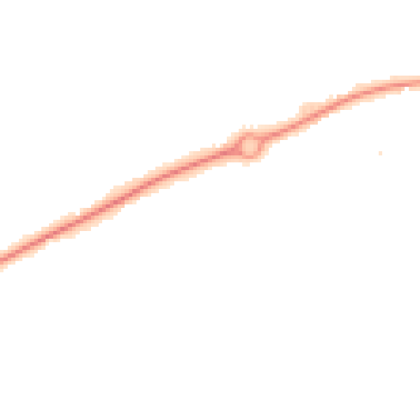 Night-time road noise heatmap for HR2 7XU