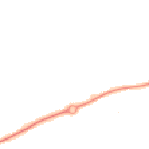 Night-time road noise heatmap for HR2 7YG
