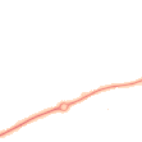 Night-time road noise heatmap for HR2 7YJ