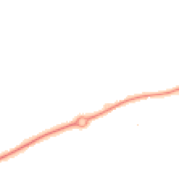 Night-time road noise heatmap for HR2 7YQ
