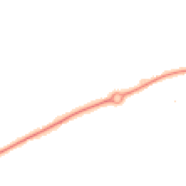 Night-time road noise heatmap for HR2 7YU