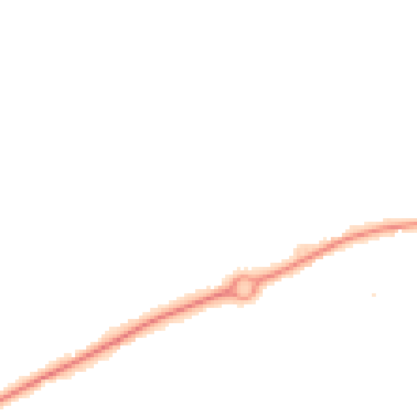 Night-time road noise heatmap for HR2 7ZG