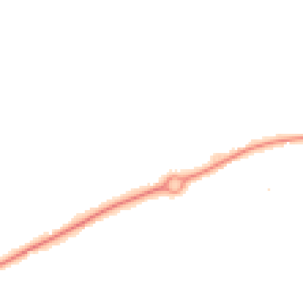 Night-time road noise heatmap for HR2 7ZH