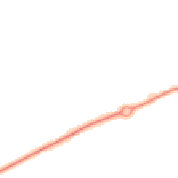 Night-time road noise heatmap for HR2 7ZL