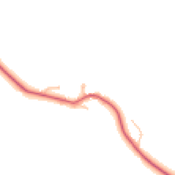Daytime road noise heatmap for HR2 8DX
