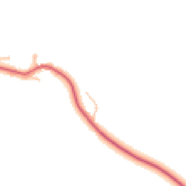 Daytime road noise heatmap for HR2 8DY